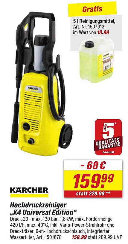 Hochdruckreiniger „K4 Universal Edition“
