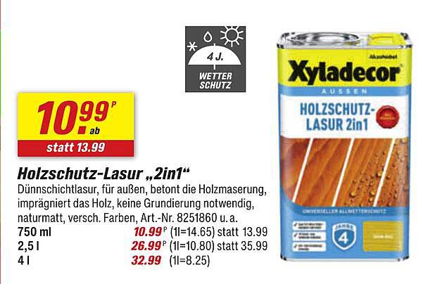 Holzschutz-Lasur „2in1“