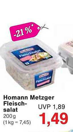 Homann Metzger Fleischsalat 200g zum Aktionspreis
