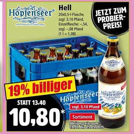 Hopfenseer Hell - jetzt zum Probier-Preis!