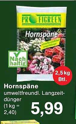 Hornspäne - umweltfreundlicher Langzeitdünger