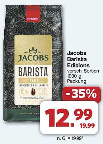 Jacobs Barista Editions 1000-g-Packung