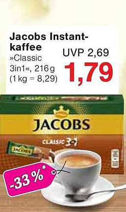 Jacobs Instantkaffee »Classic 3in1«, 216g