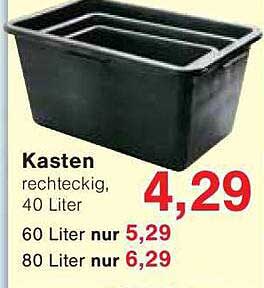 Kasten rechteckig, 40 Liter