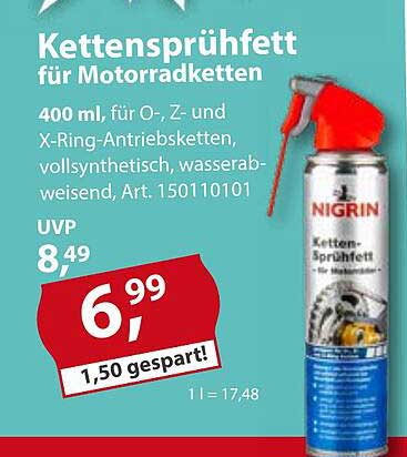 Kettensprüf Fett für Motorradketten