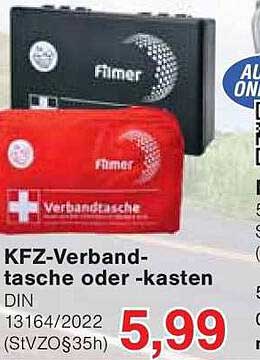 KFZ-Verbandstasche oder -kasten