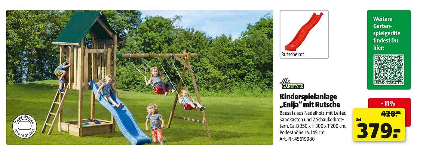 Kinderspielanlage „Enija“ mit Rutsche