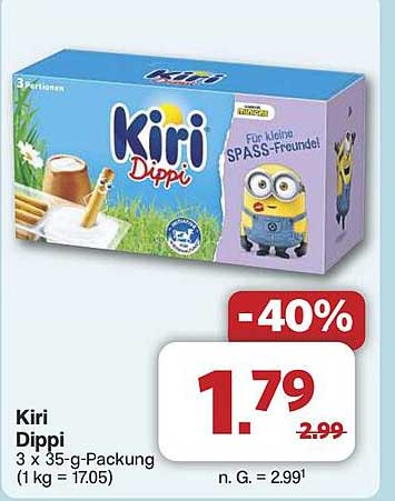 Kiri Dippi 3 x 35-g-Packung (1 kg = 17,05)