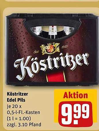 Köstritzer Edel Pils je 20 x 0,5-l-Fl.-Kasten