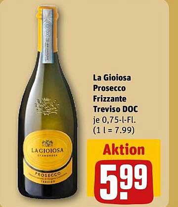 La Gioiosa Prosecco Frizzante Treviso DOC 0,75 l