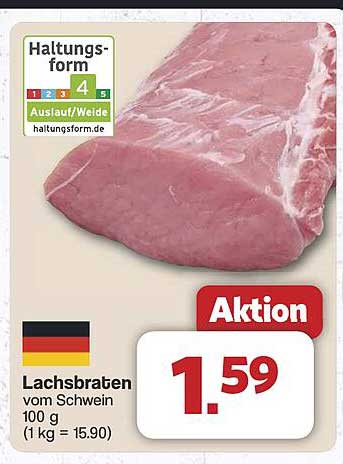 Lachsbarten vom Schwein - Aktionsangebot bei Famila Nord West
