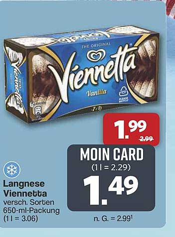 Langnese Viennetta Vanille 650 ml