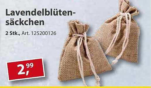 Lavendelblütensäckchen 2 Stk., Art. 125200126
