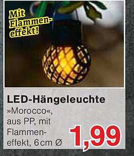 LED-Hängeleuchte »Morocco« mit Flammeneffekt