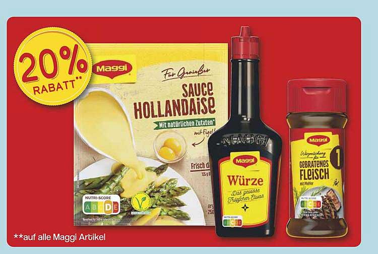 Maggi Sauce Hollandaise, Würze und Gebratenes Fleisch - 20% Rabatt