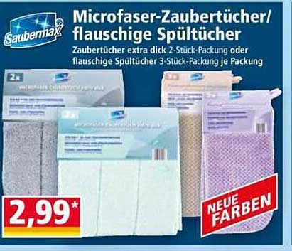 Microfaser-Zaubertücher / flauschige Spültücher