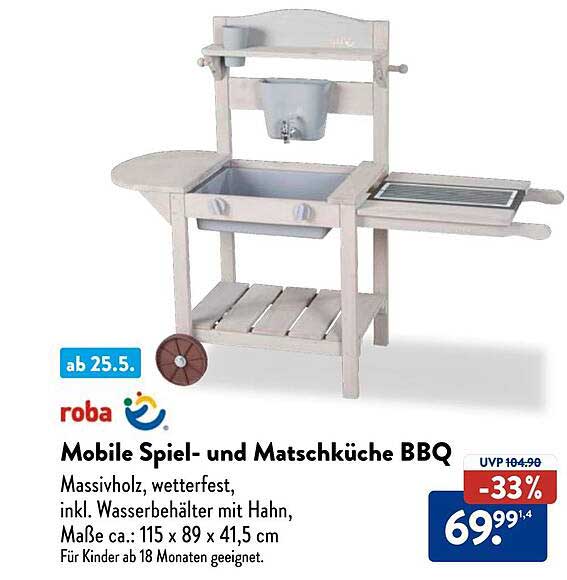 Mobile Spiel- und Matschküche BBQ