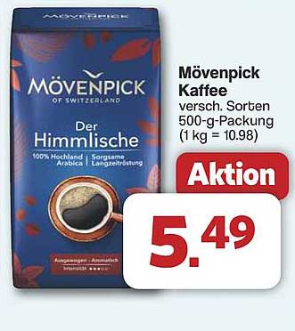 Mövenpick Kaffee - Der Himmlische, 500-g-Packung