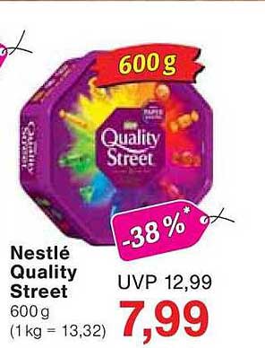 Nestlé Quality Street 600 g - Leckere Pralinenmischung