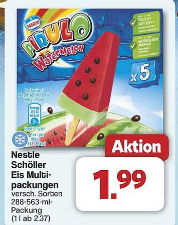 Nestlé Schöller Eis Multipackungen – Pidulo Watermelon