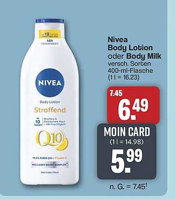 Nivea Body Lotion oder Body Milk 400-ml-Flasche