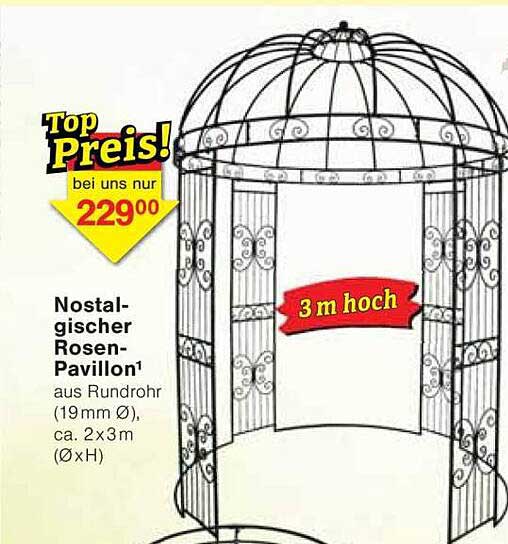 Nostalgischer Rosen-Pavillon
