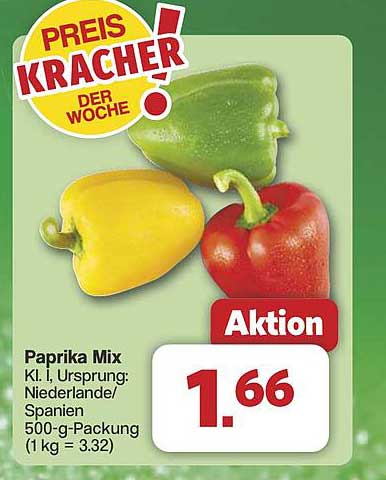 Paprika Mix - Preiskracher der Woche