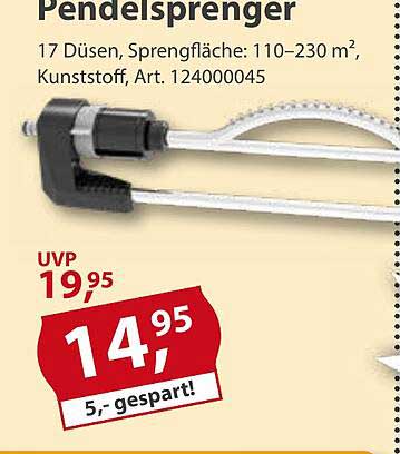 Pendelspremger mit 17 Düsen – Ihr Gartenhelfer für effiziente Bewässerung