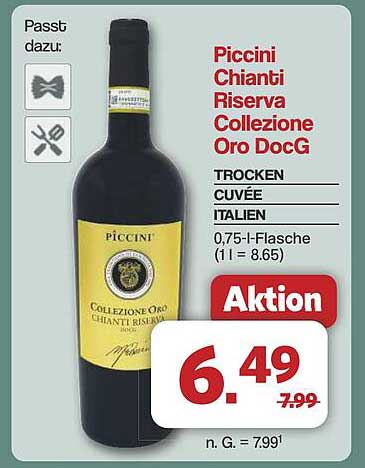 Piccini Chianti Riserva Collezione Oro DocG 0,75l