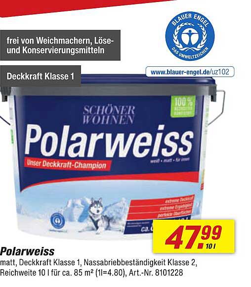 Polarweiss – Unser Deckkraft-Champion
