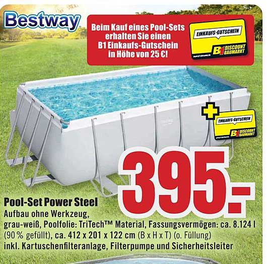 Pool-Set Power Steel