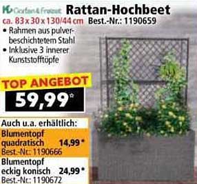 Rattan-Hochbeet