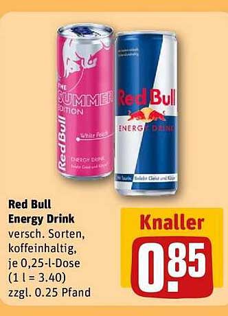 Red Bull Energy Drink - verschiedene Sorten