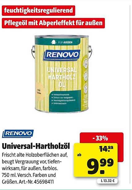 Renovo Universal-Hartholzöl