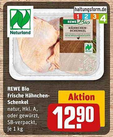 REWE Bio Frische Hähnchen-Schnekel - Aktionspreis!