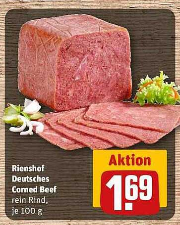 Rienshof Deutsches Corned Beef - rein Rind, je 100 g