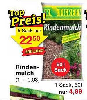Rindenmulch 60l Sack