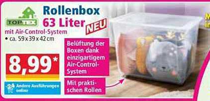 Rollenbox 63 Liter mit Air-Control-System