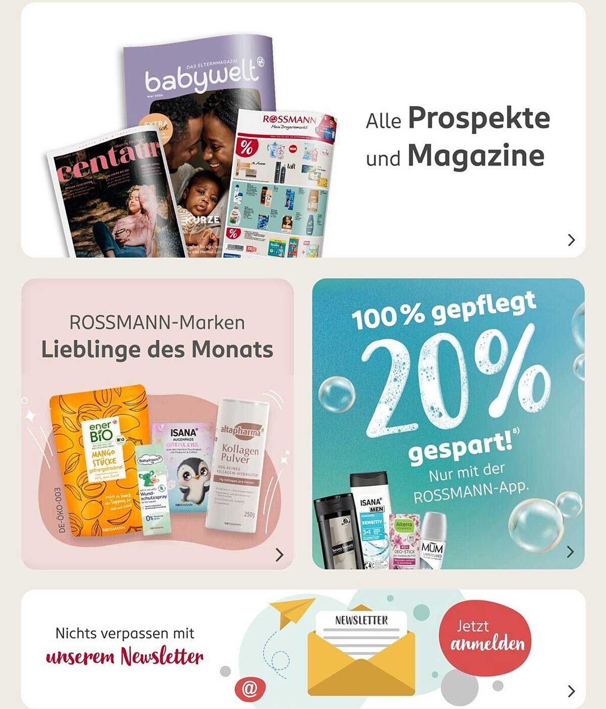 ROSSMANN Marken Lieblinge des Monats - Bis zu 20% sparen!