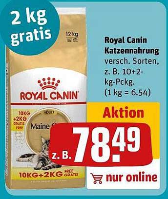 Royal Canin Katzennahrung 10 kg + 2 kg gratis