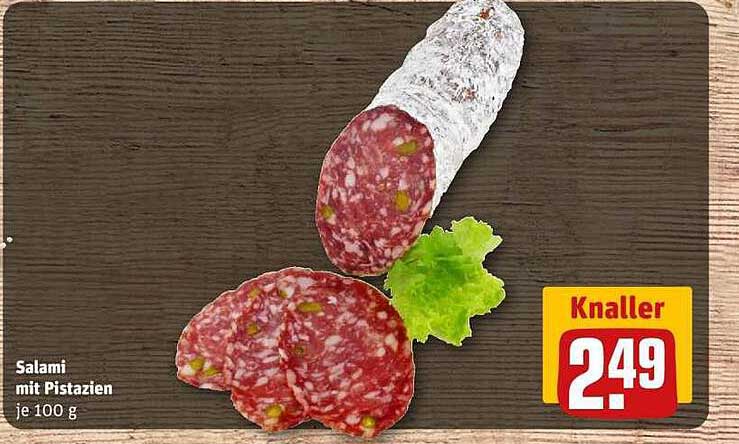 Salami mit Pistazien