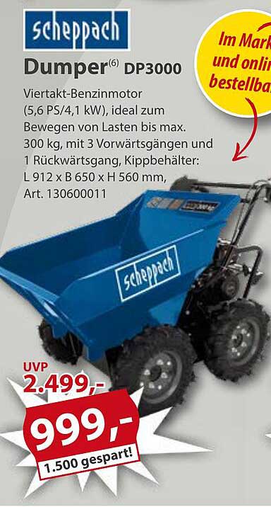 Scheppach Dumper DP3000