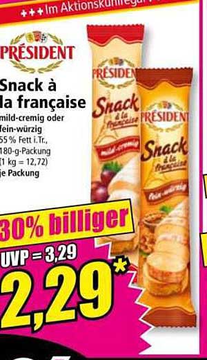 Snack à la française - mild-cremig oder fein-würzig