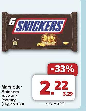 Snickers 5er-Packung - jetzt zum Sparpreis
