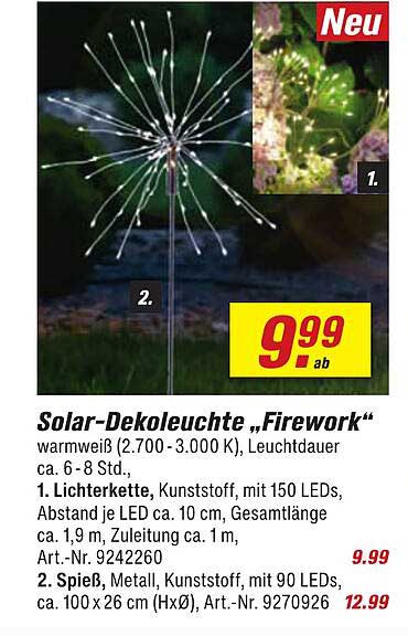 Solar-Dekoleuchte „Firework“