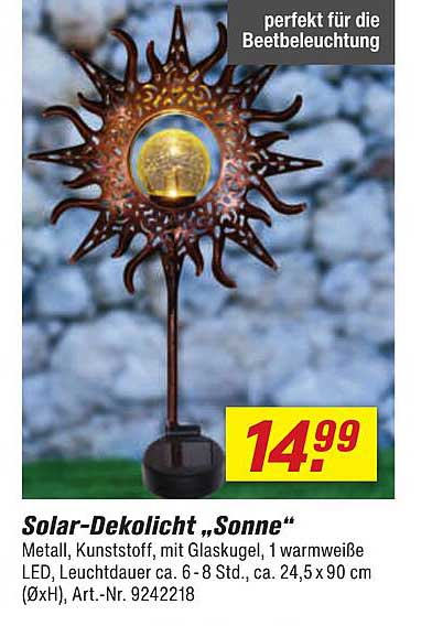 Solar-Dekolicht „Sonne“
