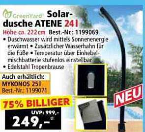 Solar-Dusche ATENE 241
