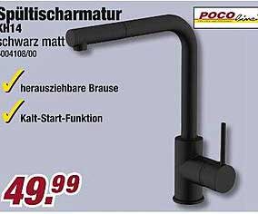 Spültischarmatur K14 schwarz matt