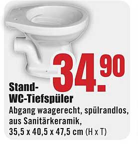 Stand-WC-Tiefspüler