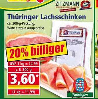 Thüringer Lachsschinken - 20% billiger!